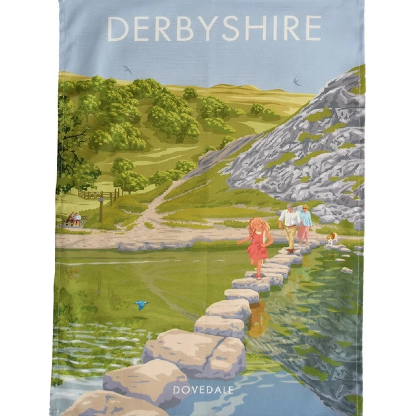 Derbyshire - Dovedale Tea Towel
