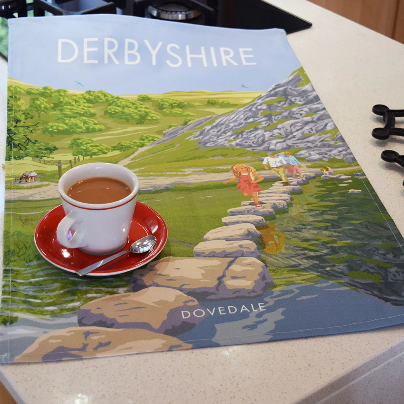 Derbyshire - Dovedale Tea Towel