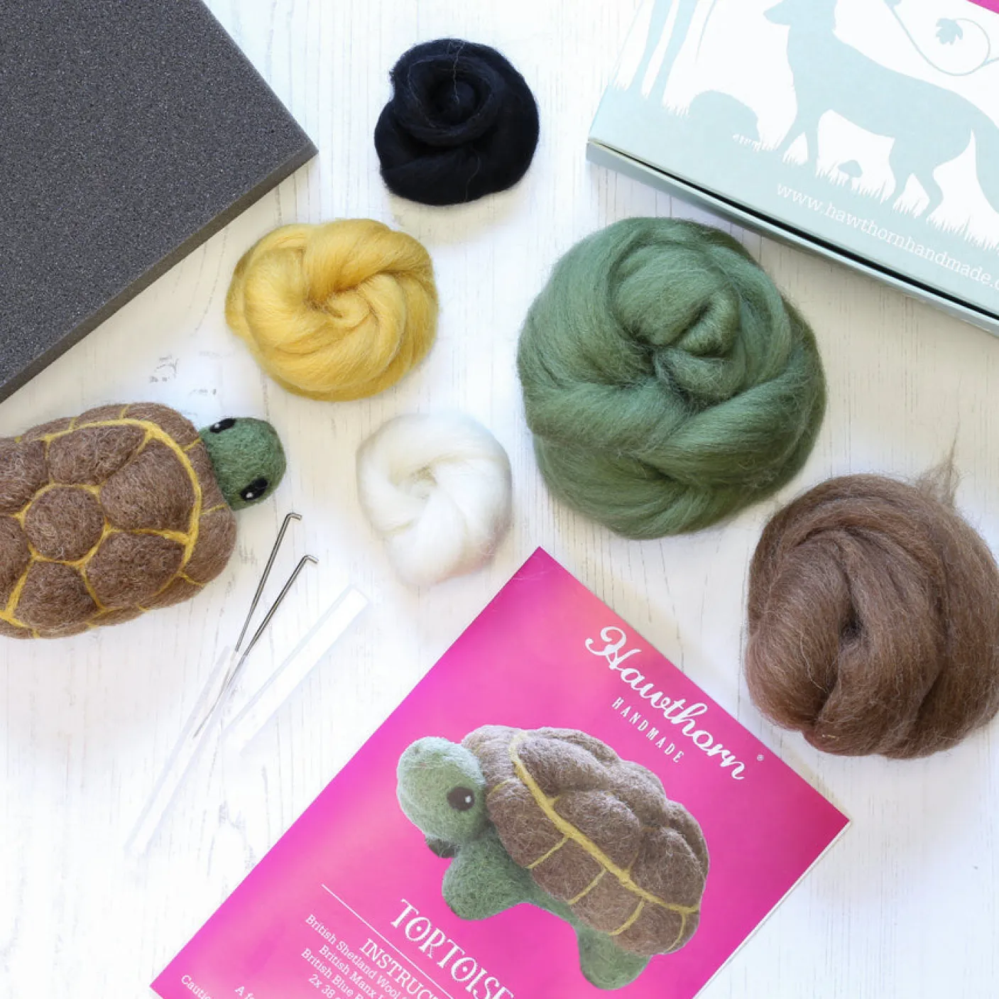 Tortoise Needle Felting Kit