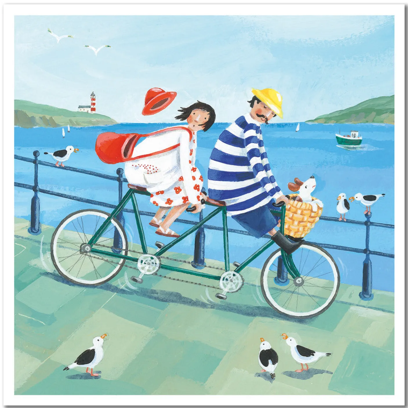 Tandem Ride Greetings Card