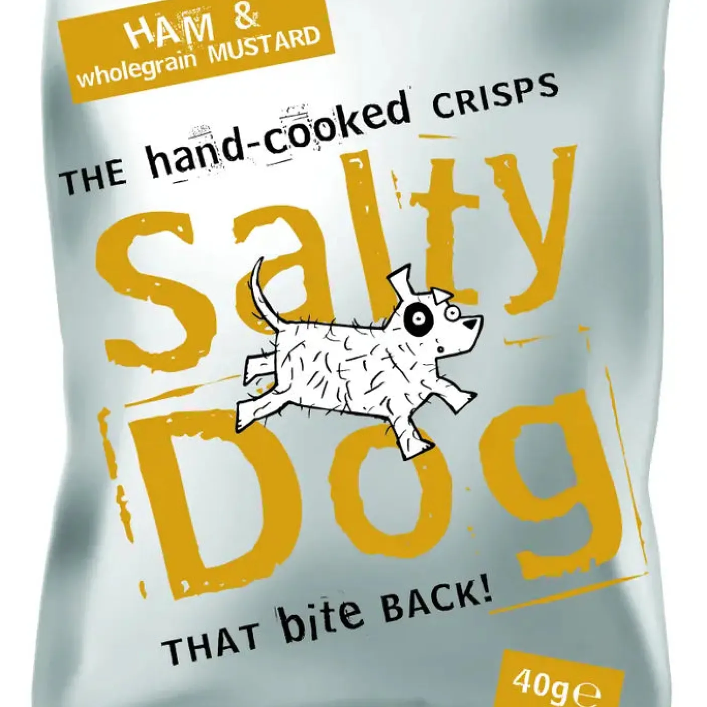 Salty Dog Hand Cooked Ham & Mustard Flavored Crisps