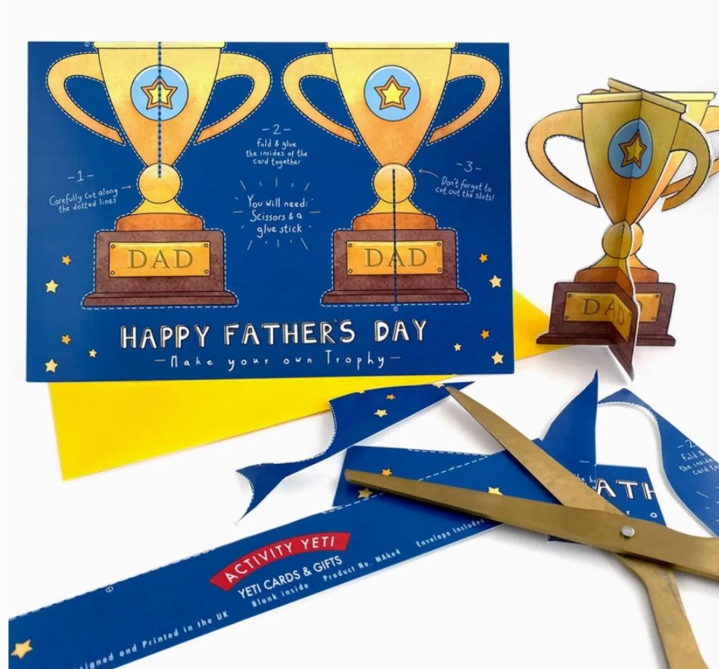 Make Your Own Trophy Father's Day Card