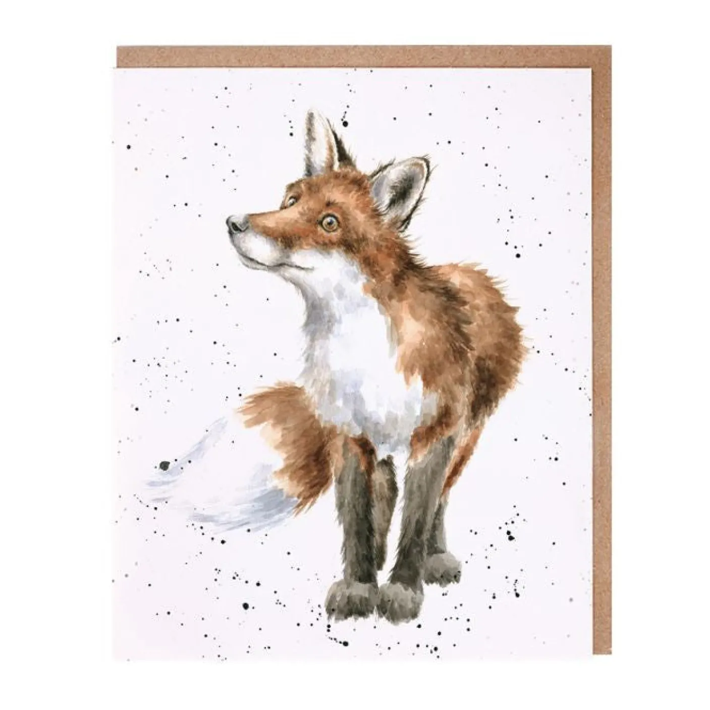 'Bright Eyed and Bushy Tailed' Fox Greetings Card