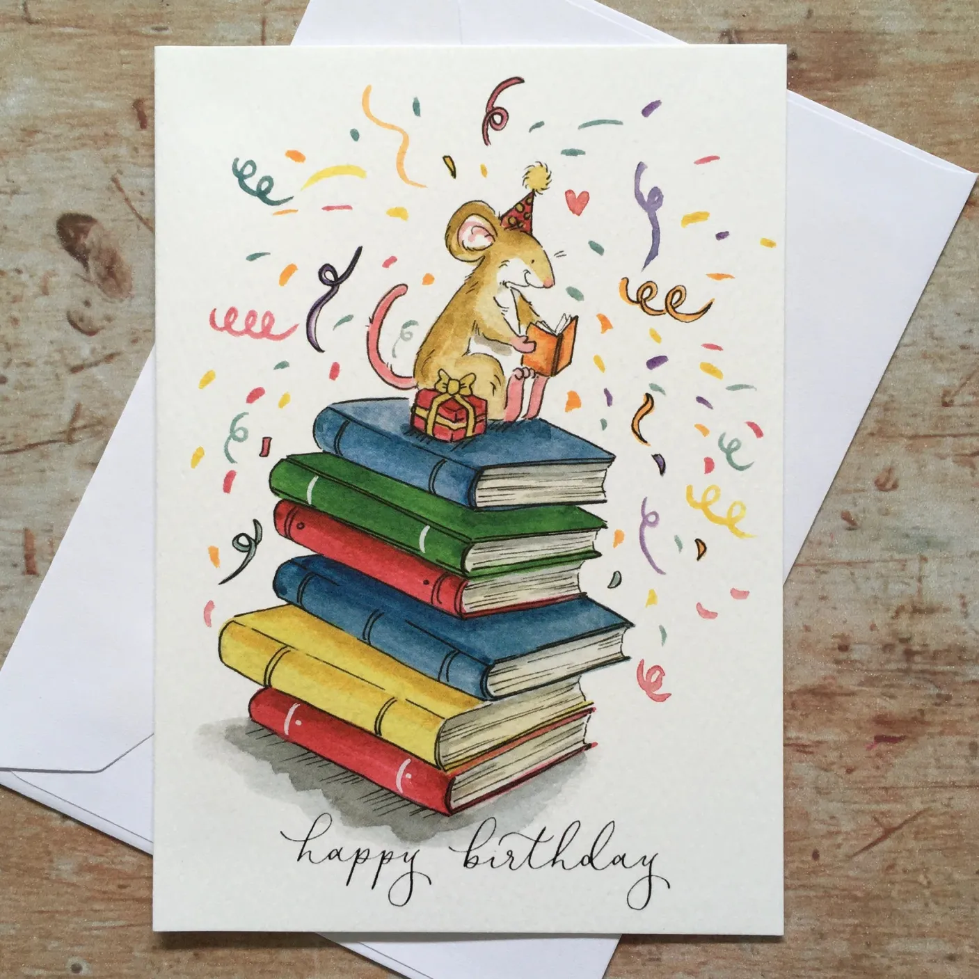 Book Lovers Birthday Greeting Card