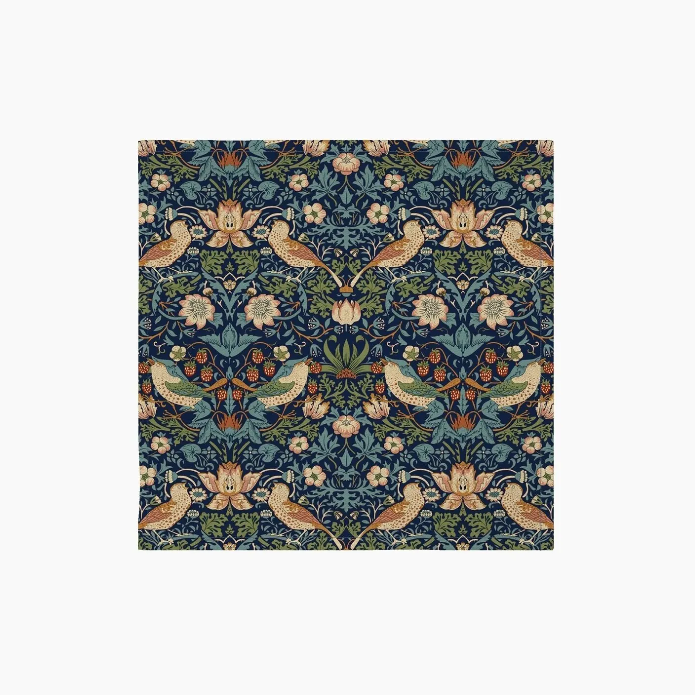 Strawberry Thief Navy Napkins - Set of 4