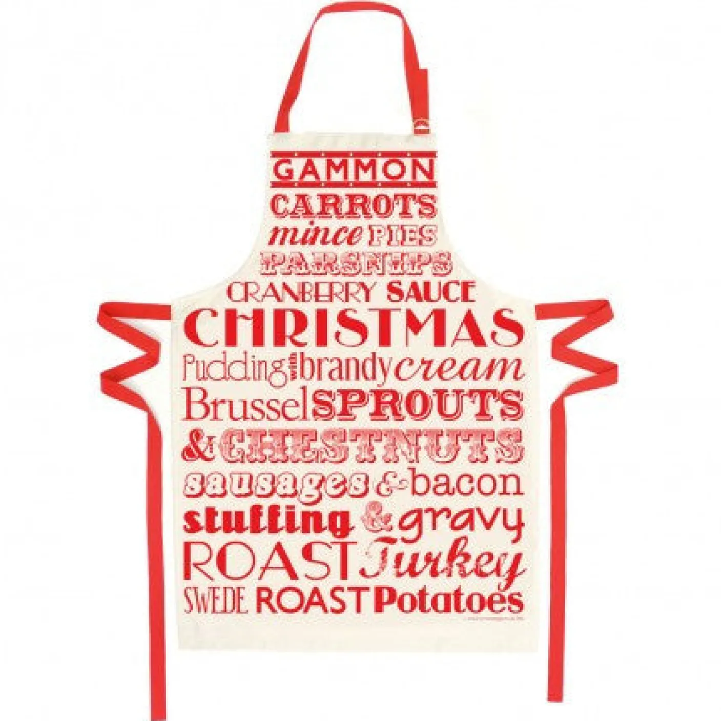 Christmas Dinner Apron - Red
