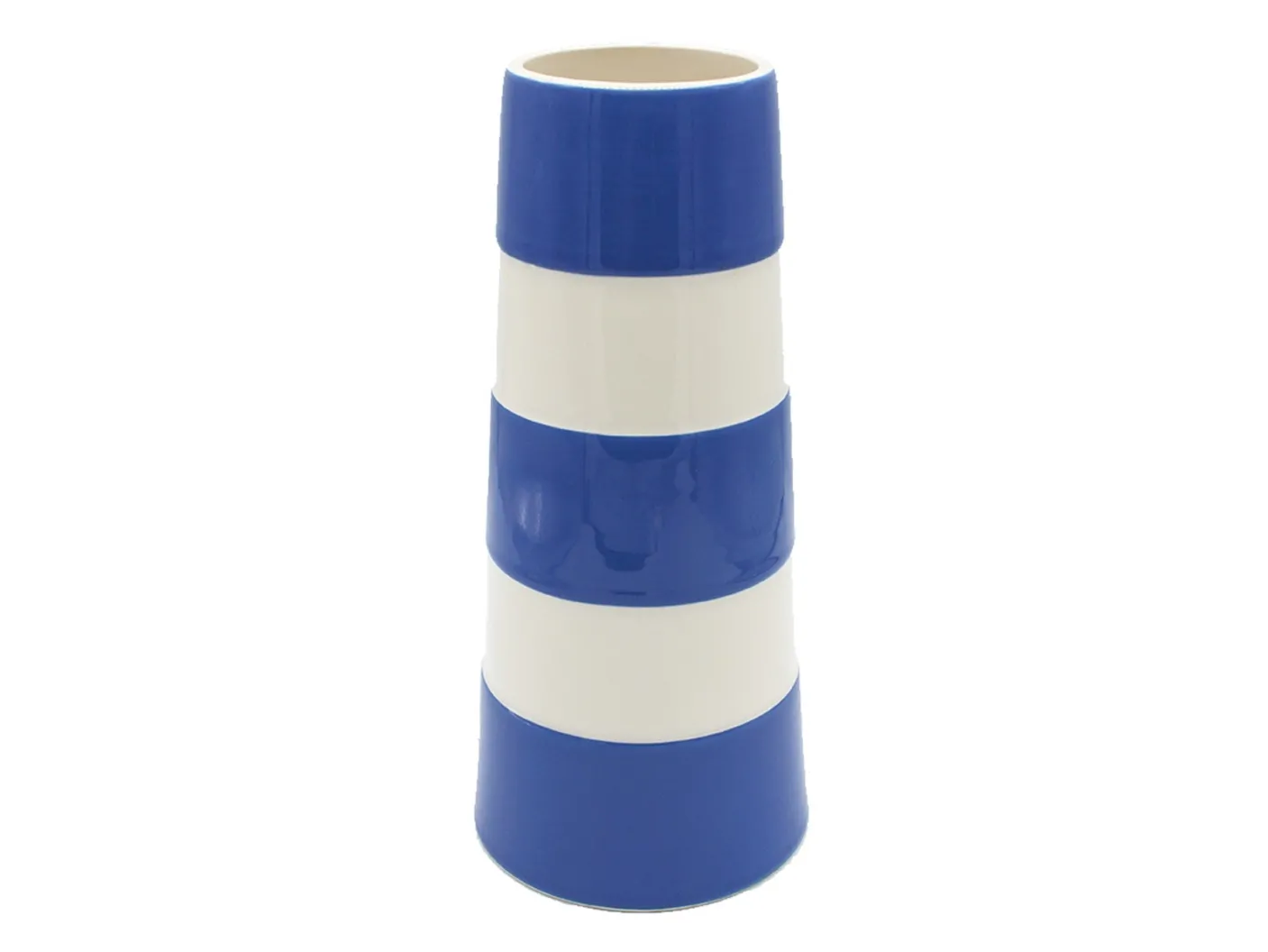 Cornishware Tall Lighthouse Blue Vase