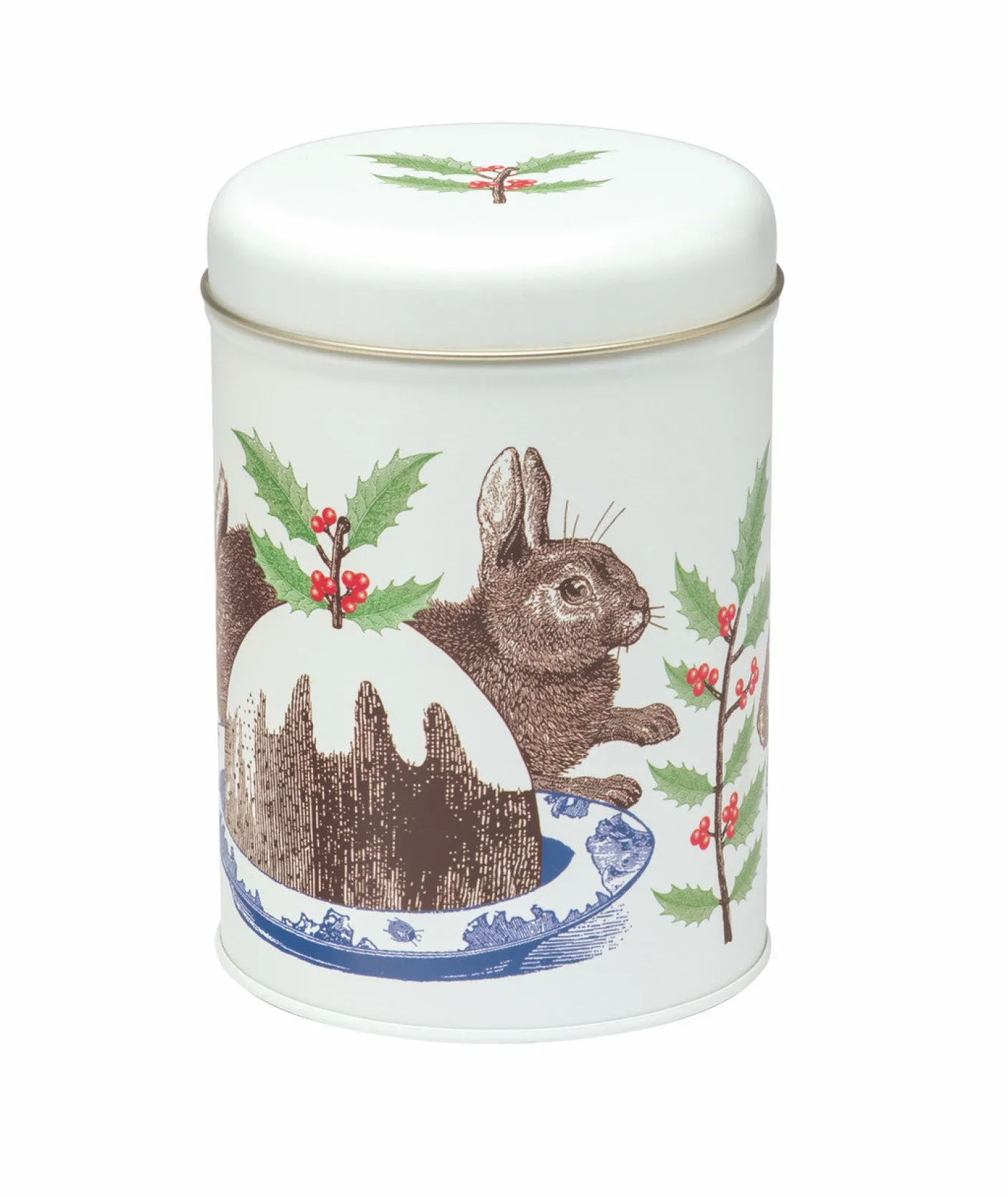 Rabbit & Pudding Round Caddy