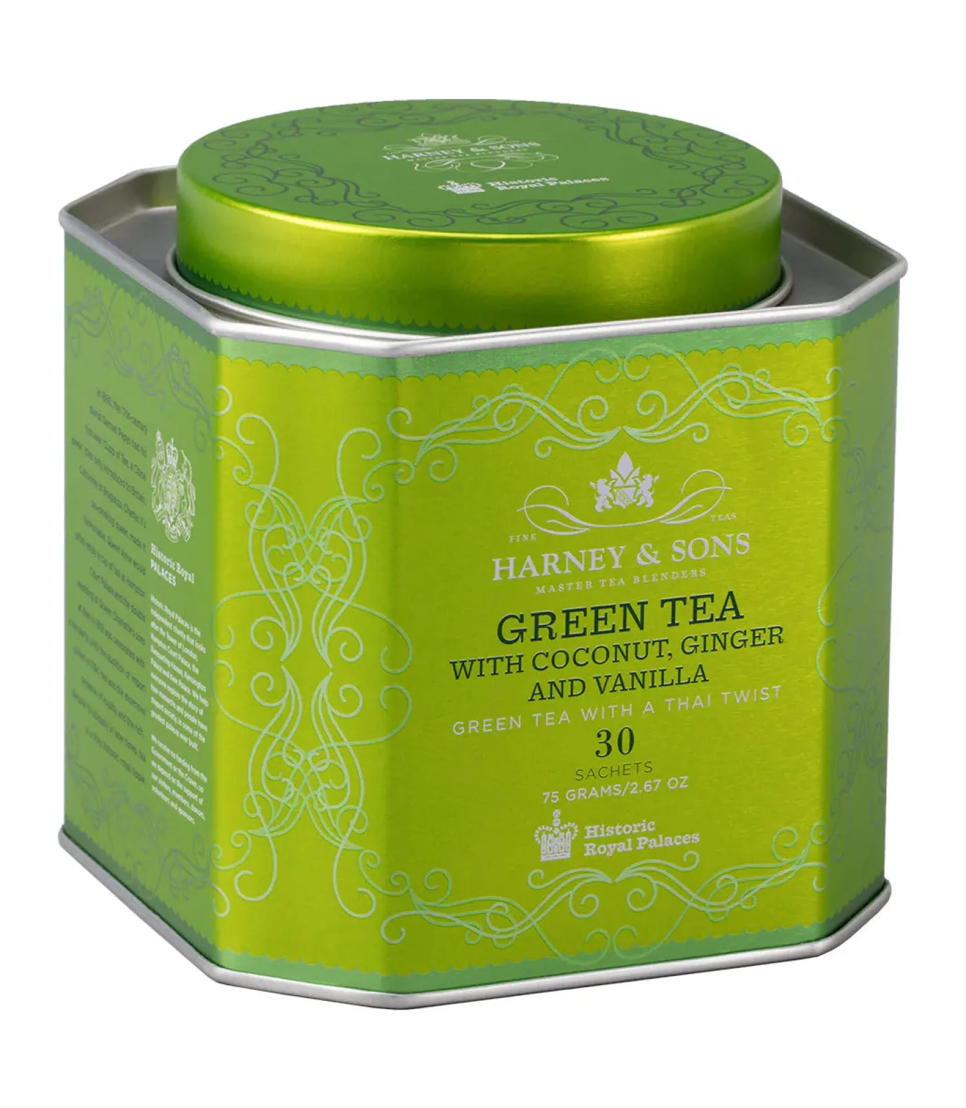 Harney & Sons Green Tea with Coconut, Ginger & Vanilla -  30 Sachets