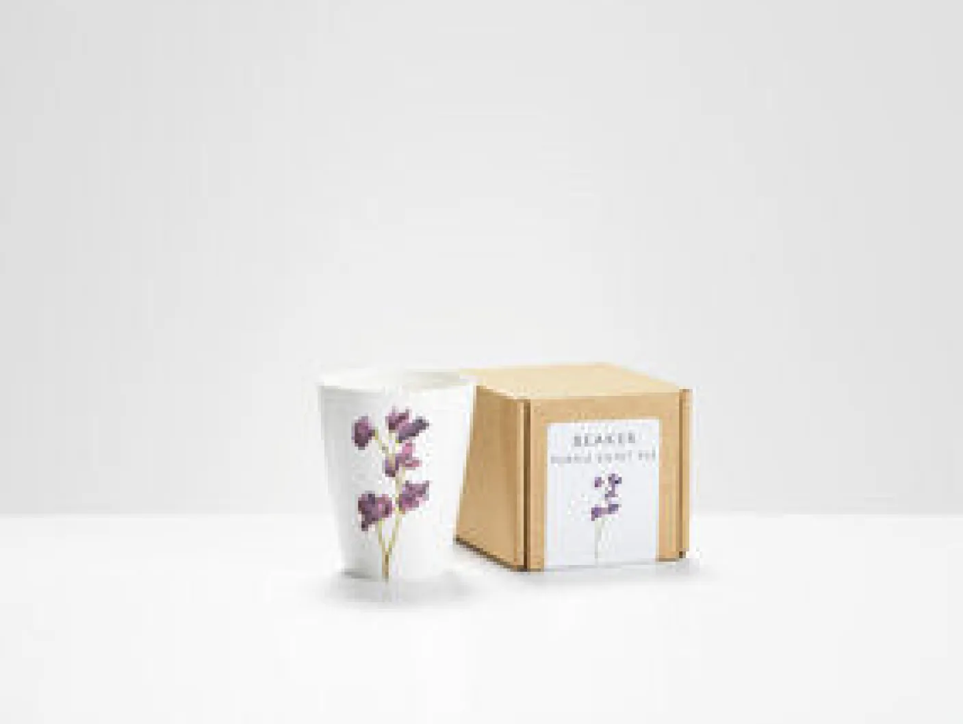 Purple Sweet Pea Beaker