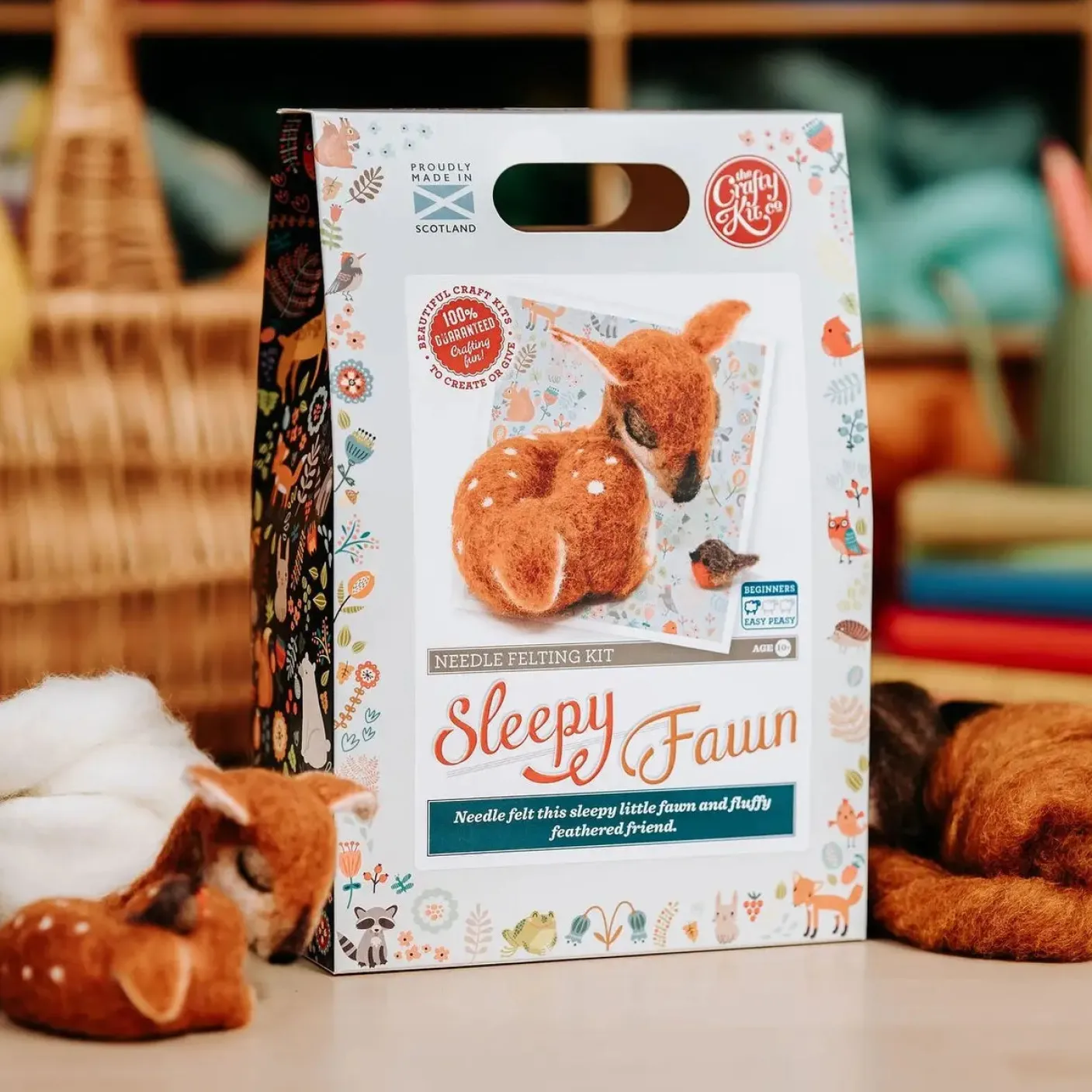 Sleepy Fawn Needle Felting Craft Kit