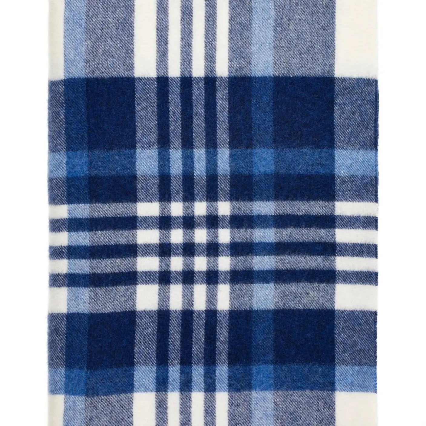 Lulworth Harbor Blue Merino Lambswool Throw