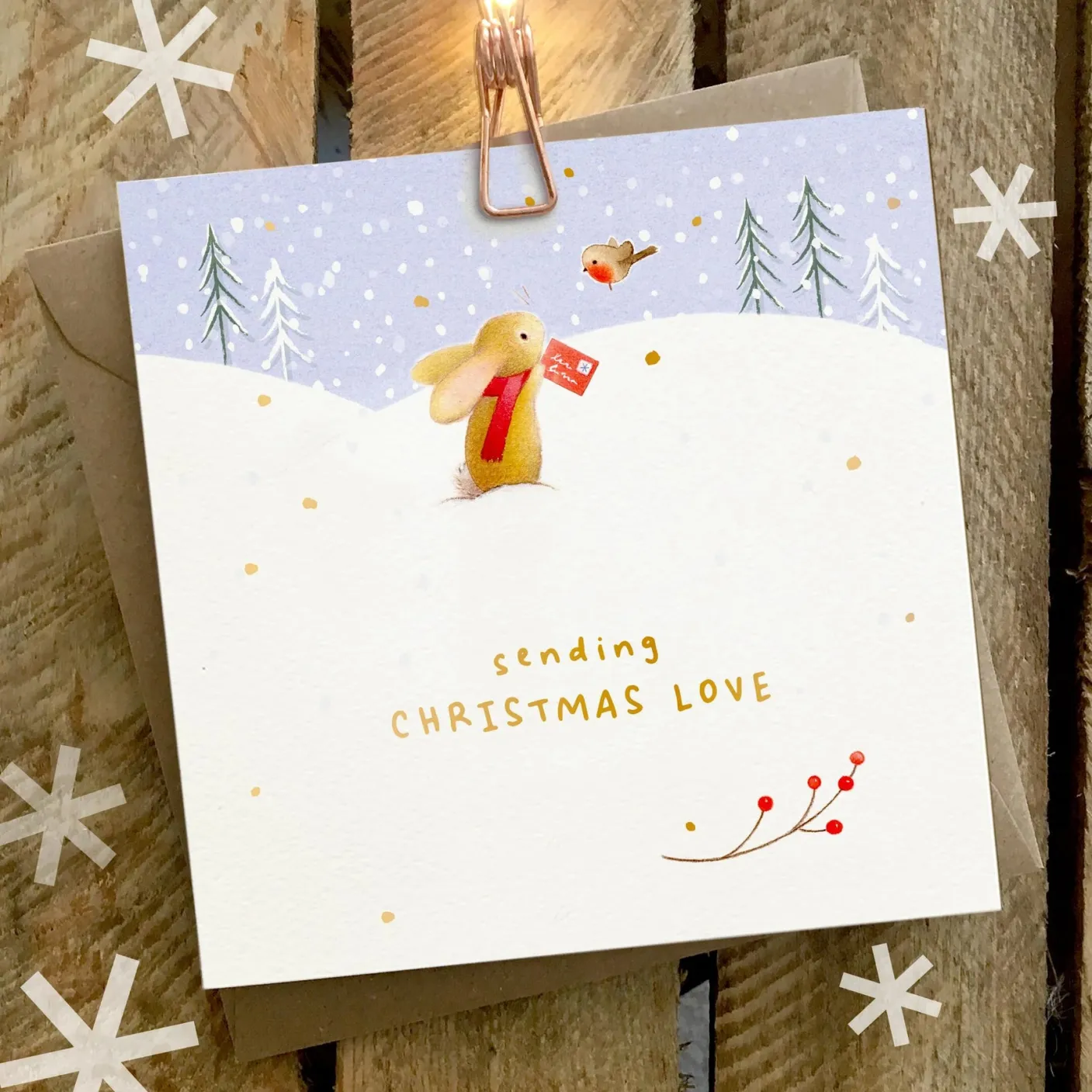 Sending Christmas Love Card