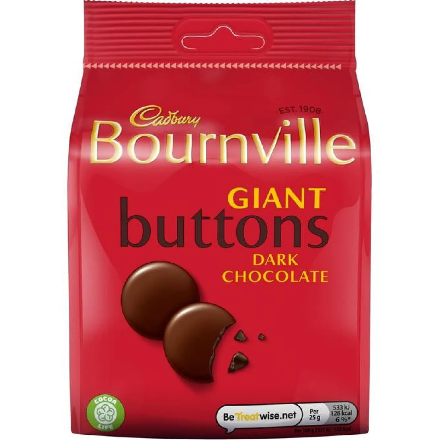 Bournville Giant Buttons Dark Chocolate