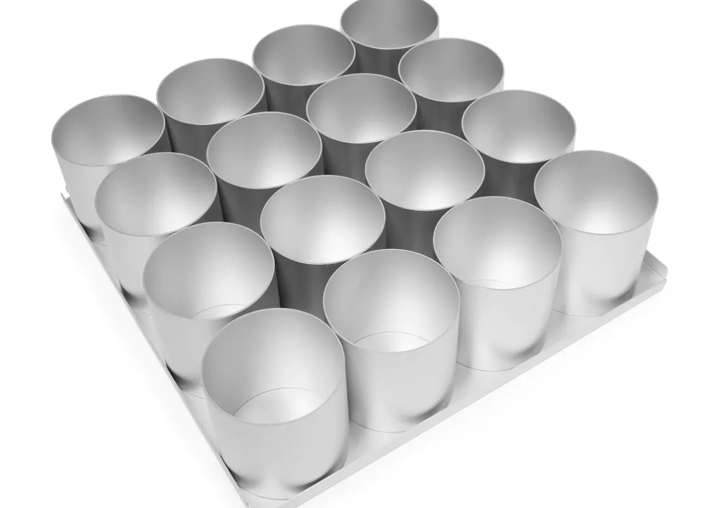 16 Piece 3 inch Round Multi Mini Cake Tin Set