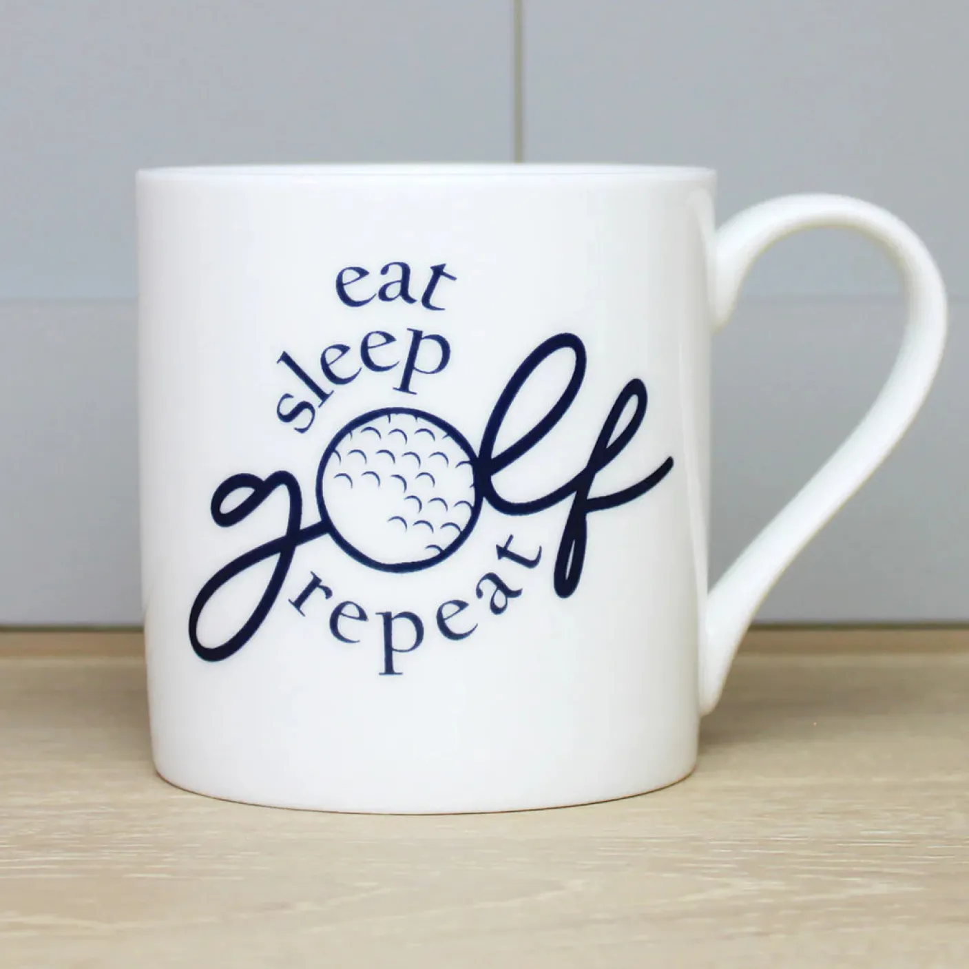 Eat, Sleep, Golf, Repeat Bone China Mug