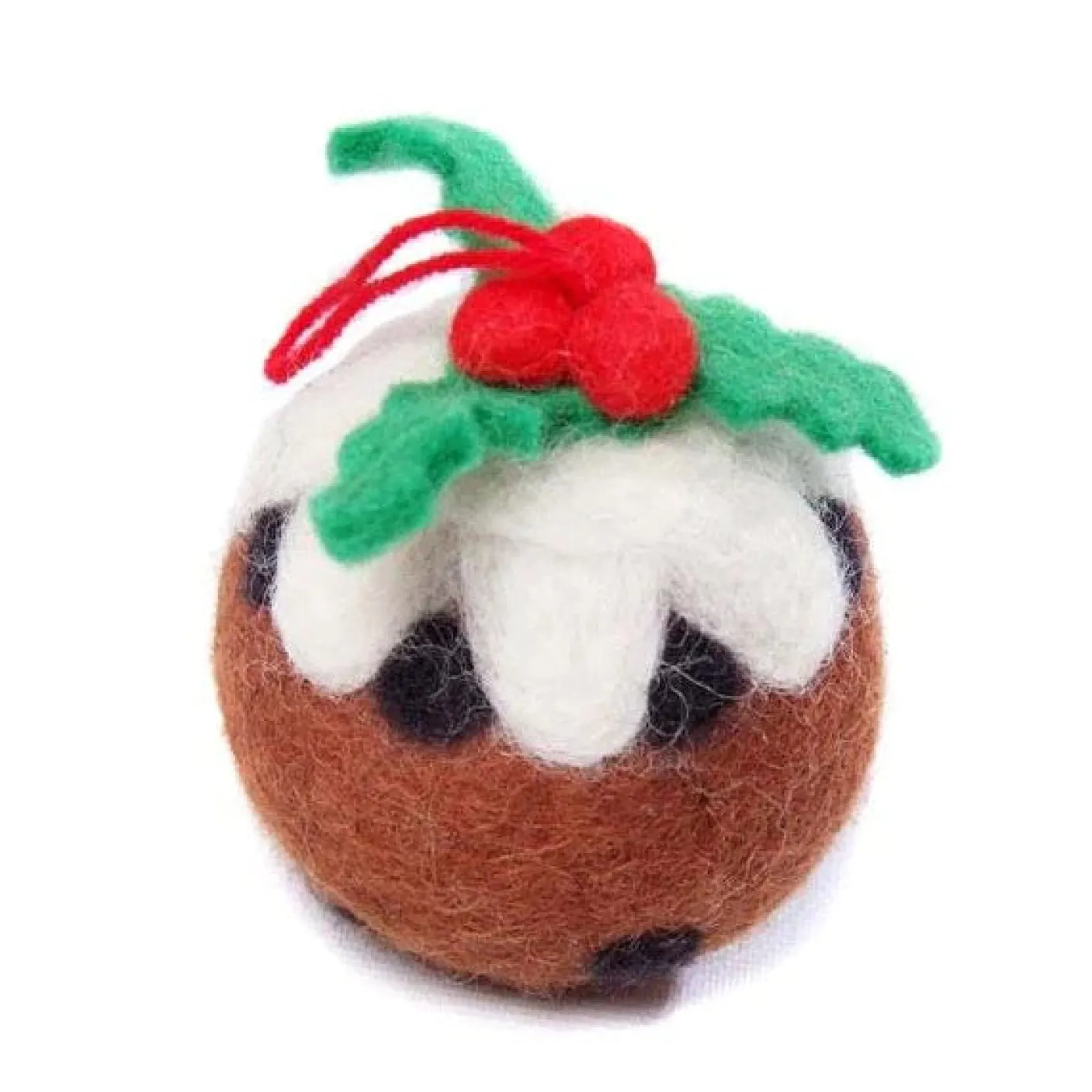 Medium Christmas Pudding Felt Decoration