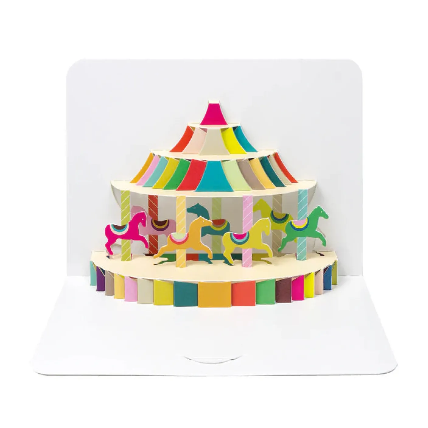 Carousel Pop Out Greeting Card