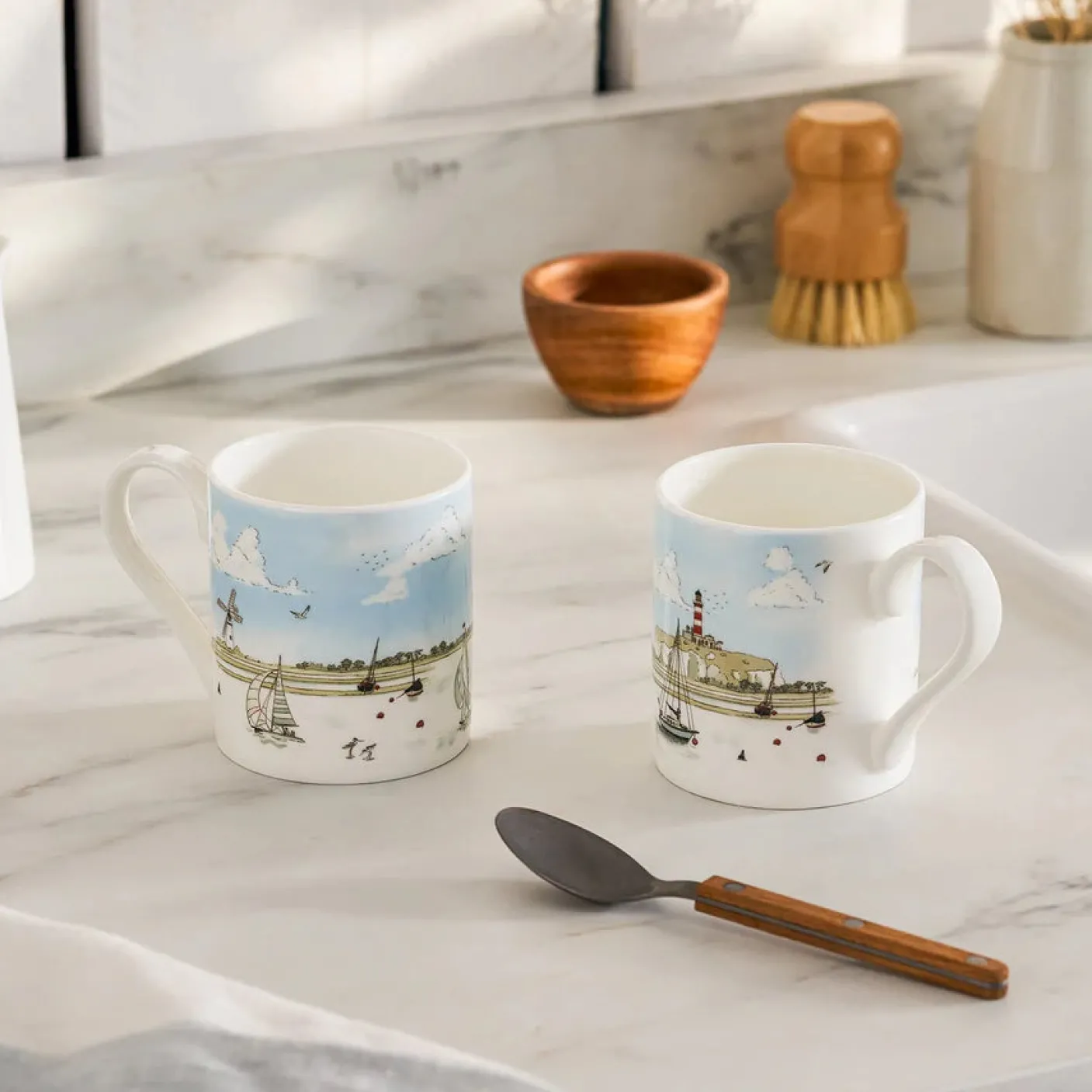 Coastal Boats Mug