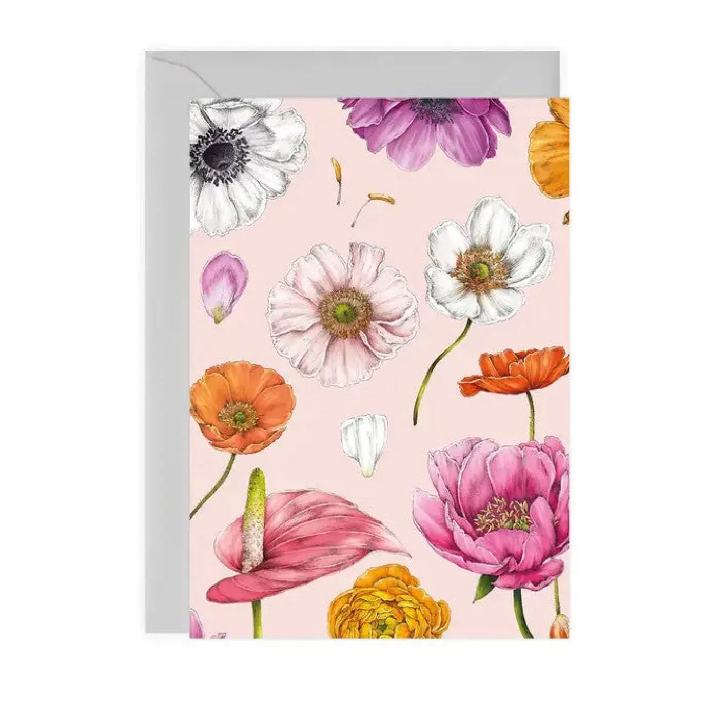 Floral Brights - Pink - card