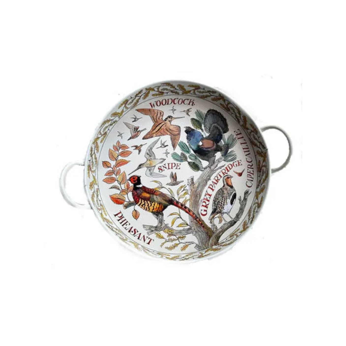Game Birds Large Handled Tray