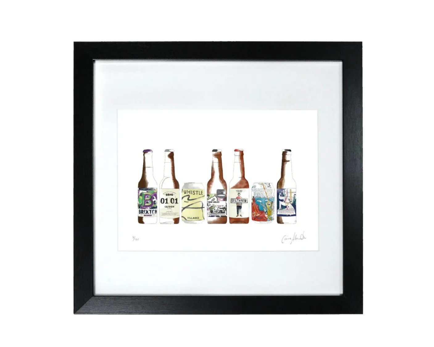 Craft Beer Print by Corinne Alexander