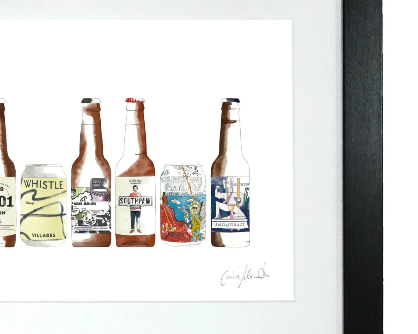 Craft Beer Print by Corinne Alexander