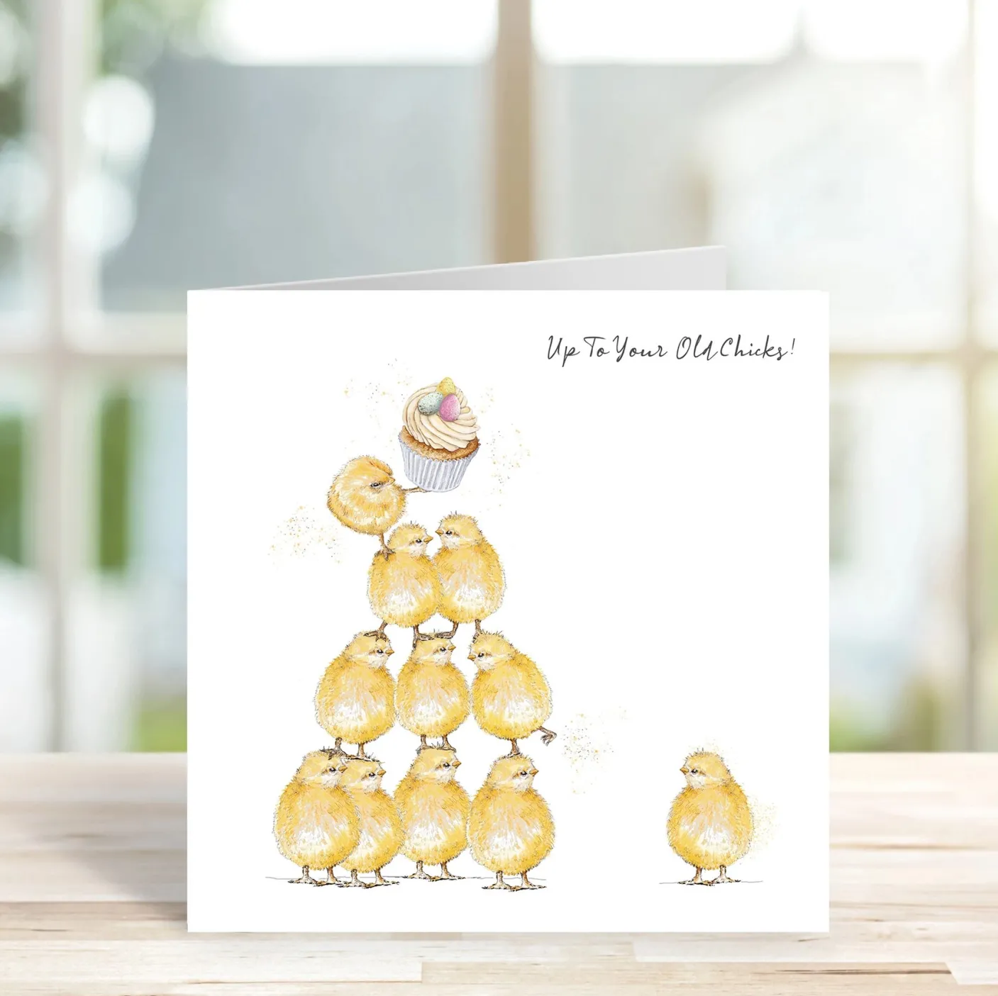 'Up To Your Old Chicks!' Easter Card