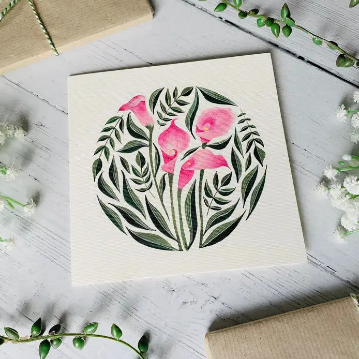 Calla Lilies Greeting Card