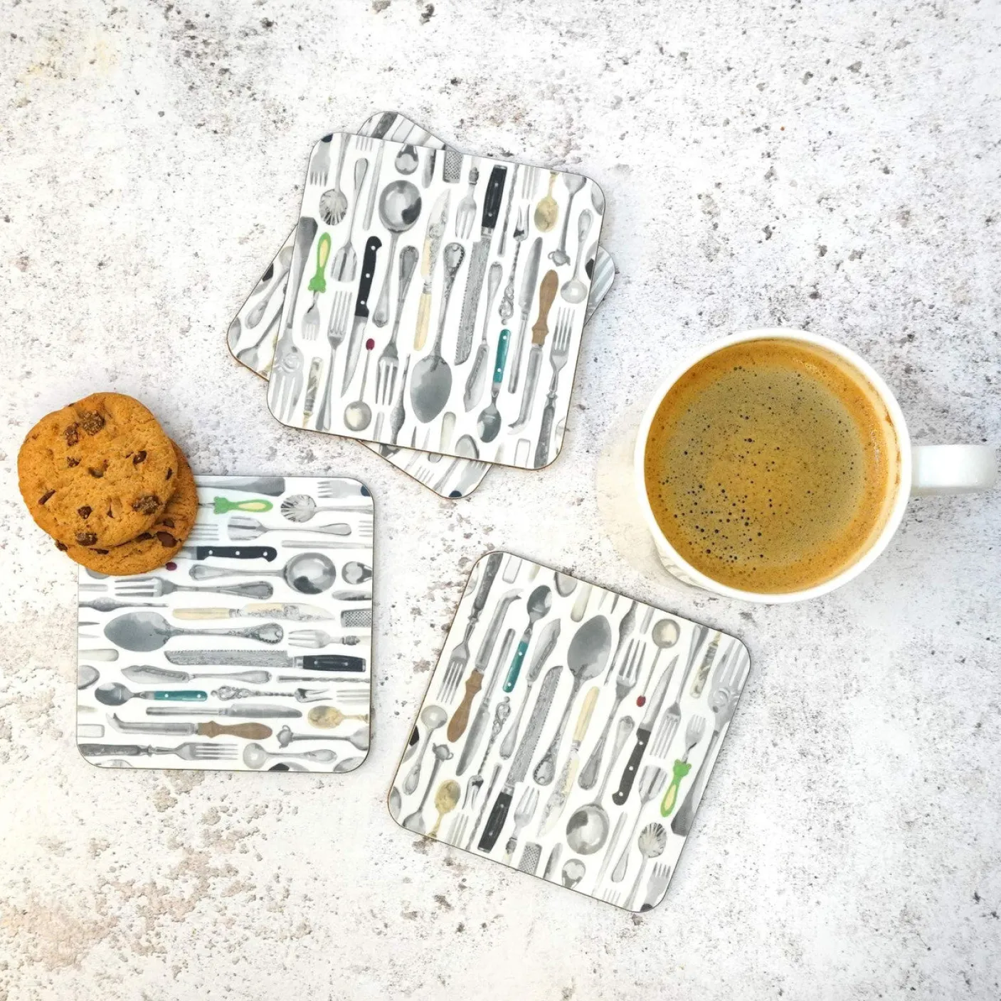 Cutlery Coaster Set by Corinne Alexander