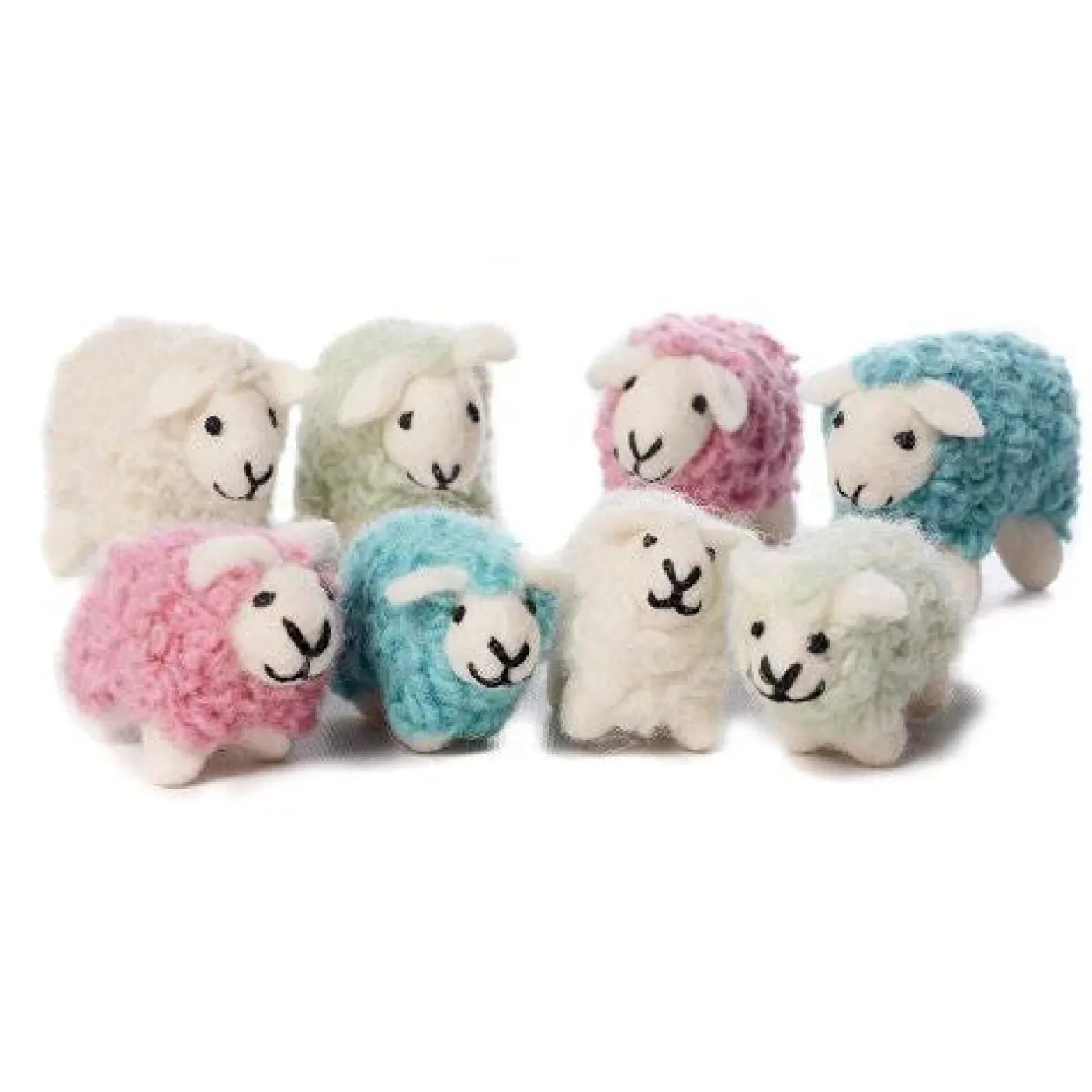 Colorful Sheep Felt Decorations