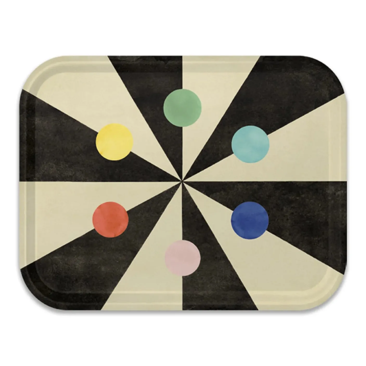 Benson's Color Hexagon Birchwood Tray