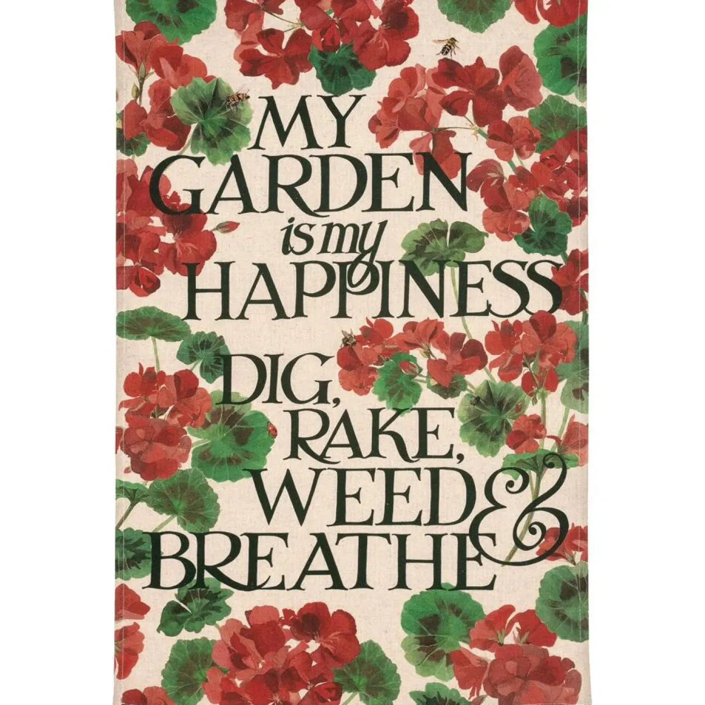 My Garden is My Happiness Tea Towel