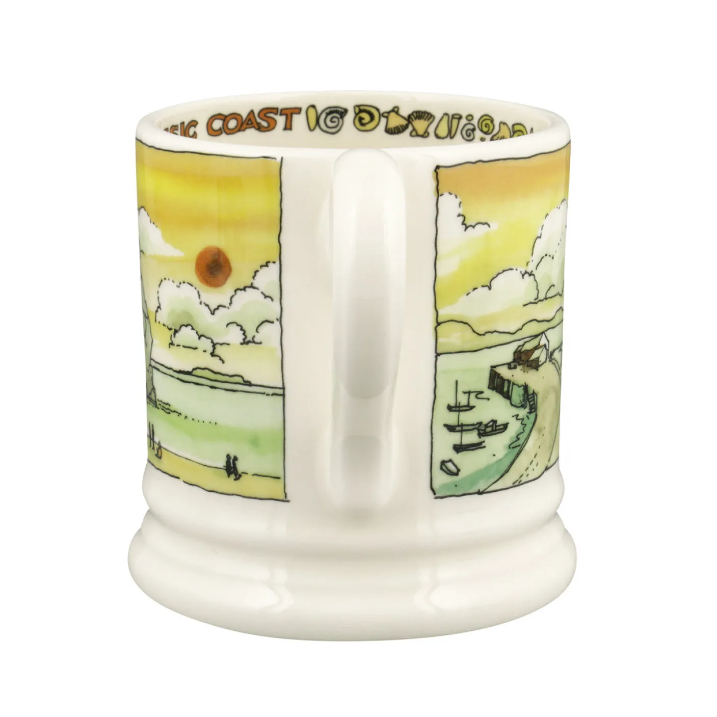 Landscapes of Dreams Jurassic Coastline 1/2 Pint Mug