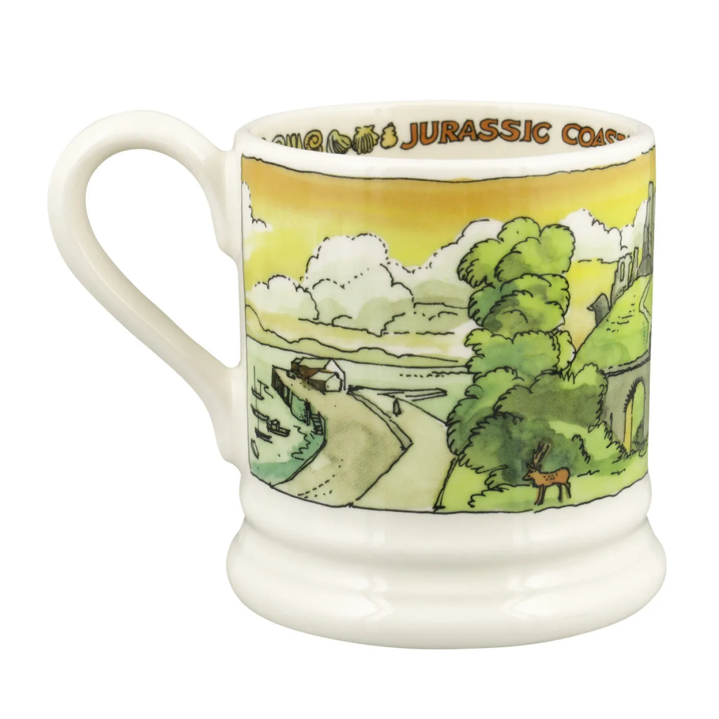 Landscapes of Dreams Jurassic Coastline 1/2 Pint Mug