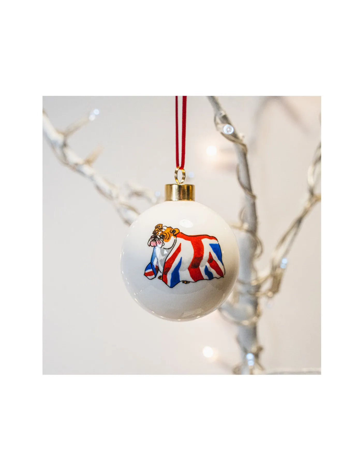 British Bulldog Bauble Boxed