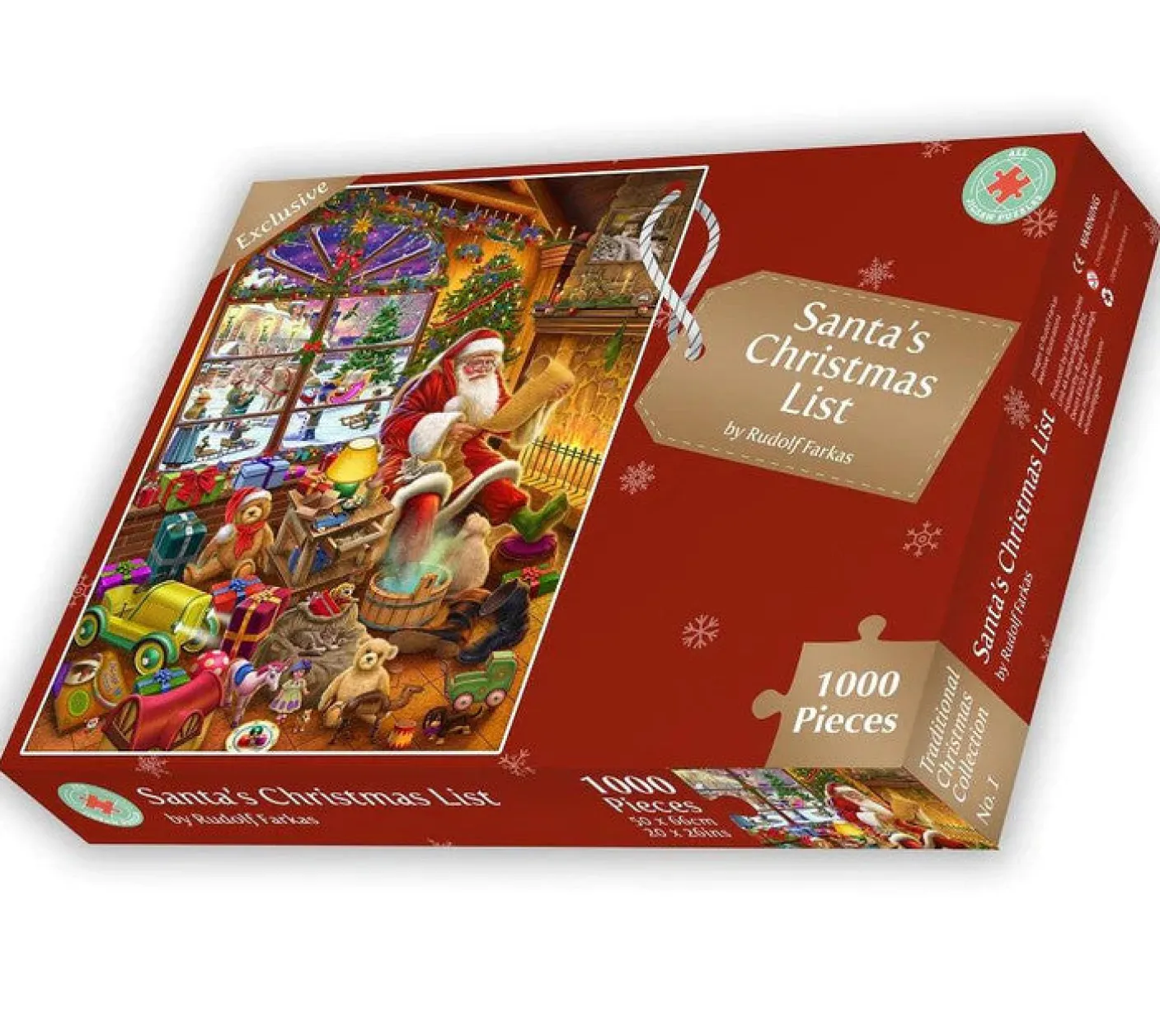 Santa's Christmas List 1000 Piece Jigsaw Puzzle