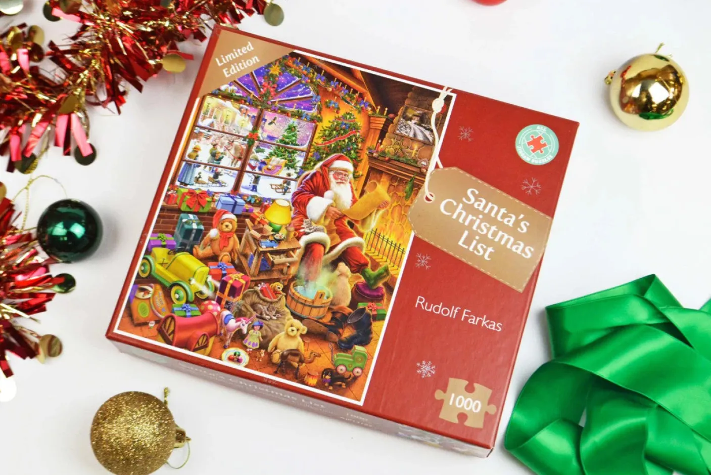 Santa's Christmas List 1000 Piece Jigsaw Puzzle