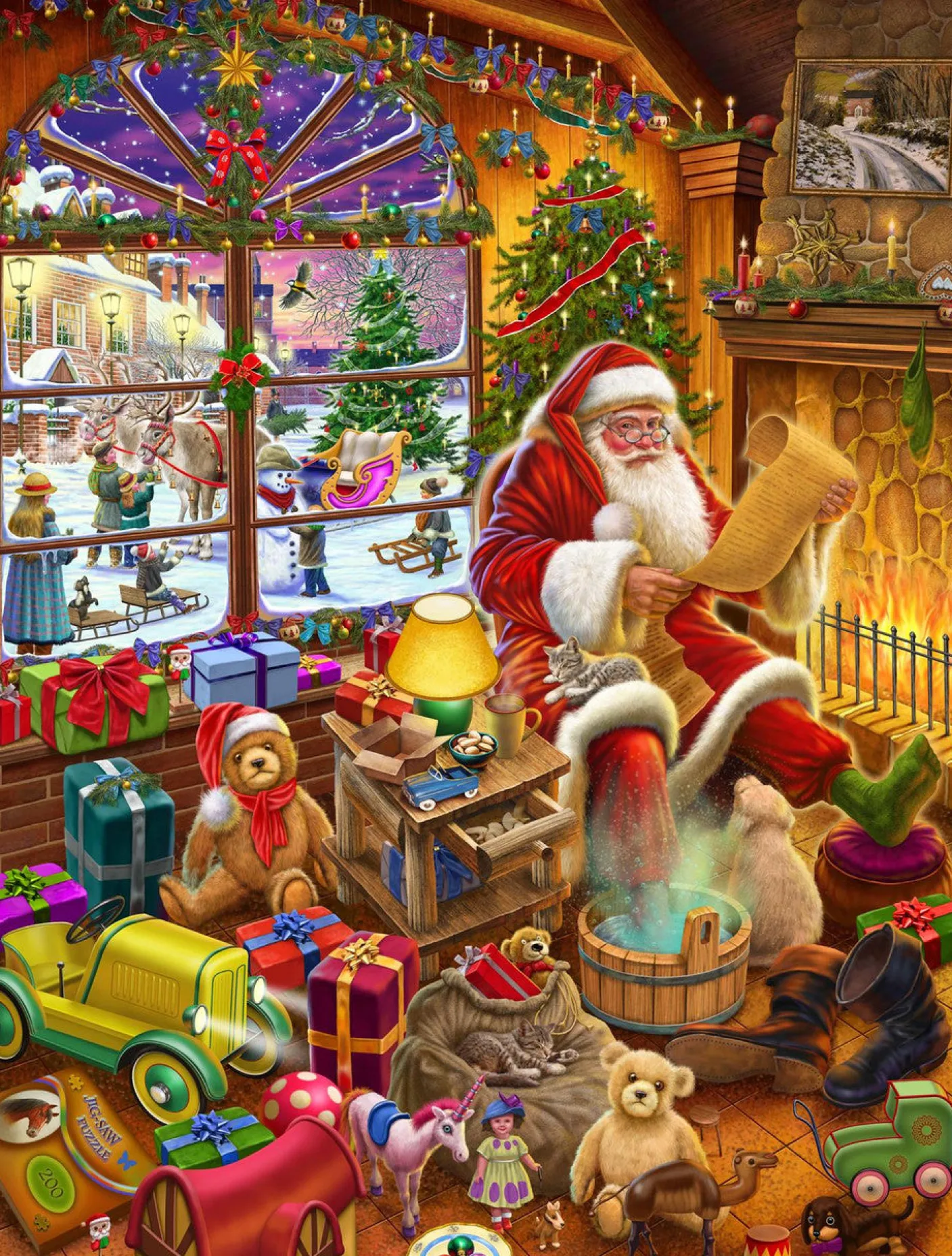 Santa's Christmas List 1000 Piece Jigsaw Puzzle