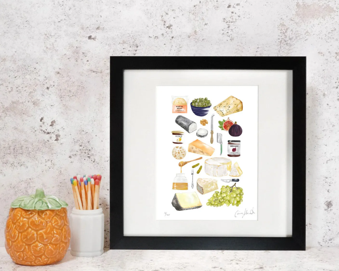Cheese Board Print by Corinne Alexander