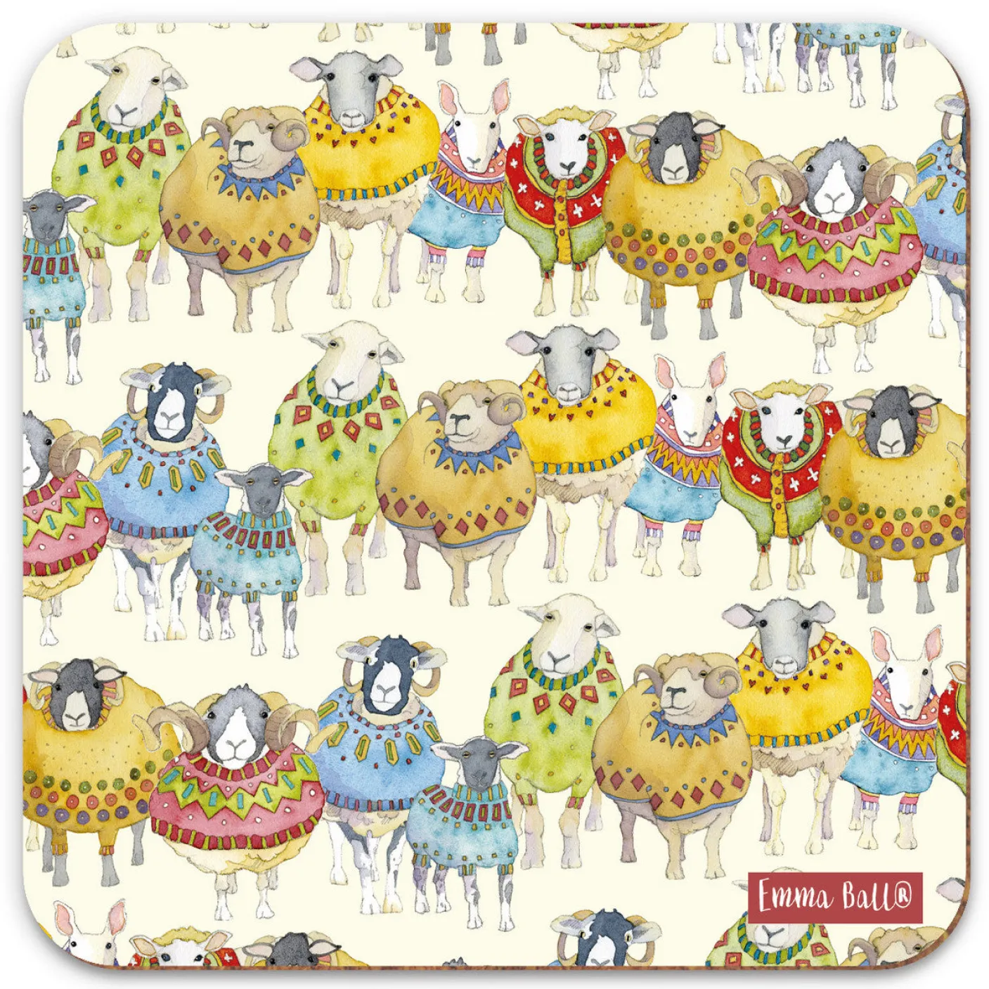 Sheep in Sweaters Coaster