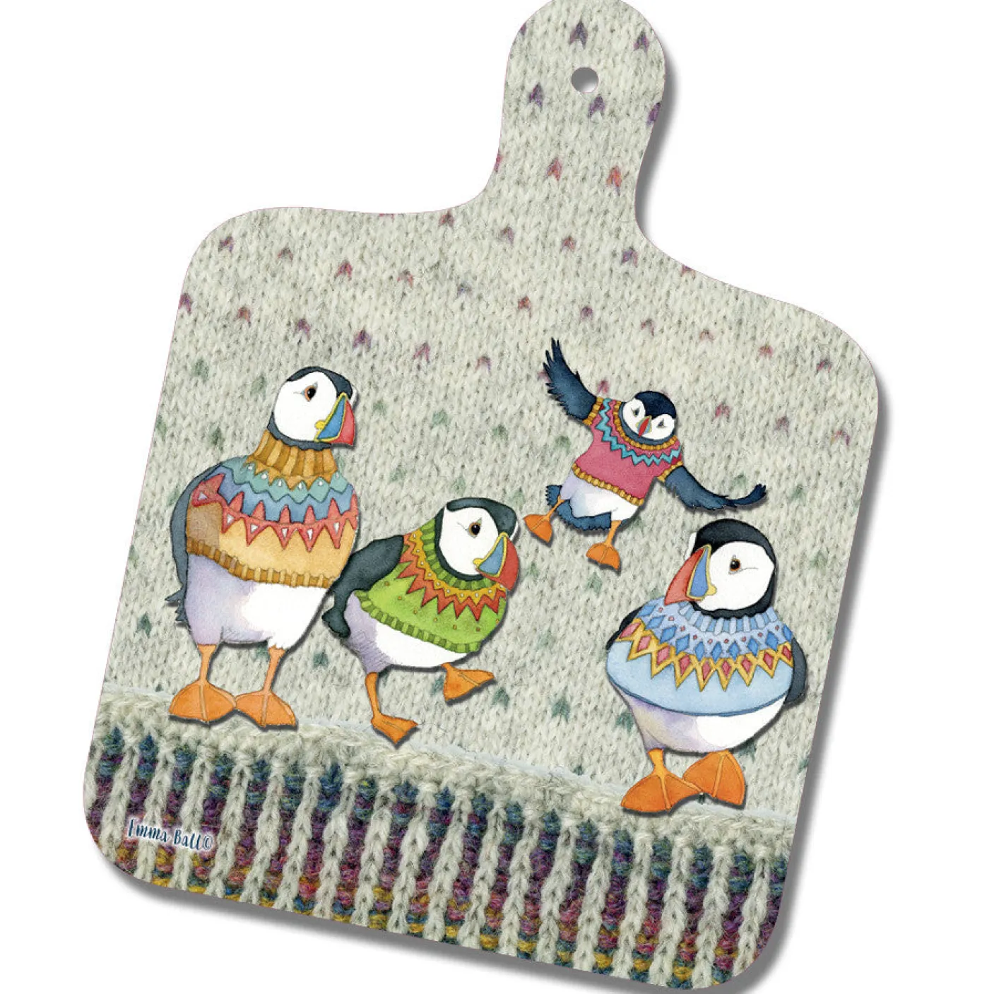 Woolly Puffins Mini Chopping Board
