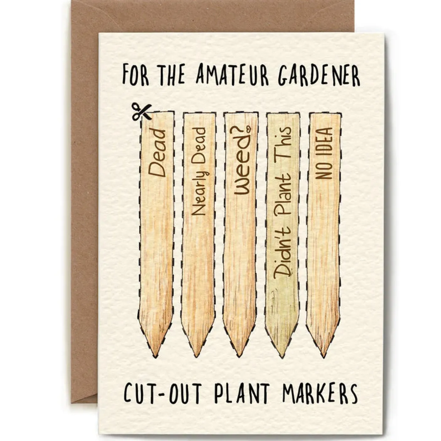 Amateur Gardener Greetings Card