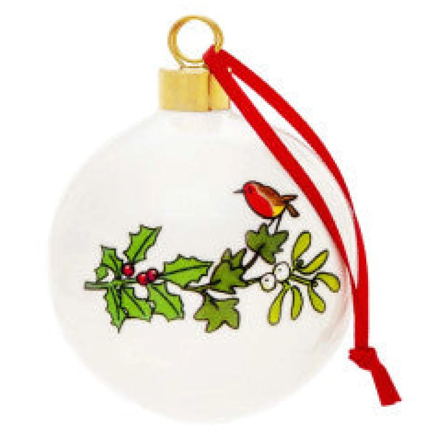 Holly and Ivy Bauble Boxed
