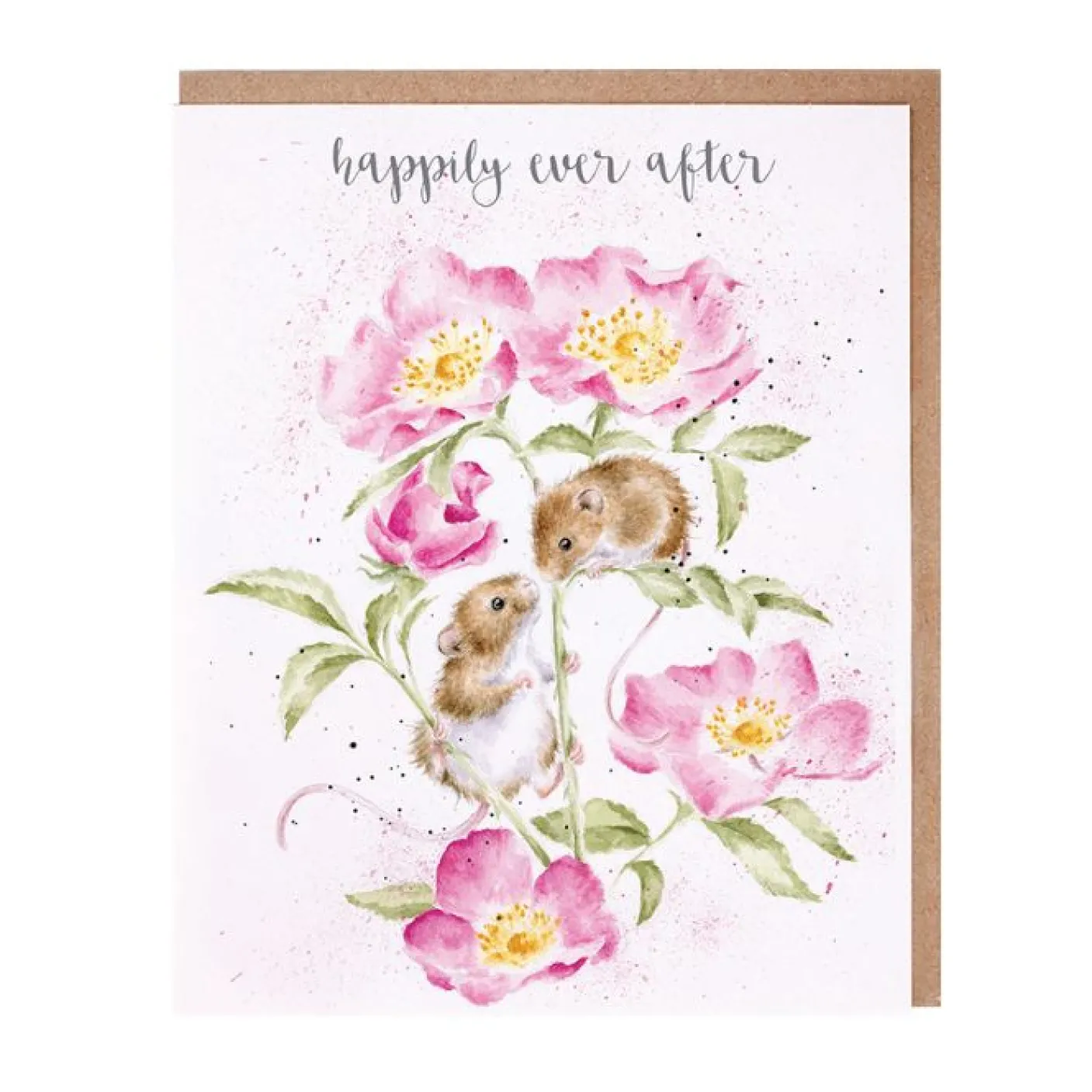 'Happily Ever After' Mouse Wedding Greetings Card