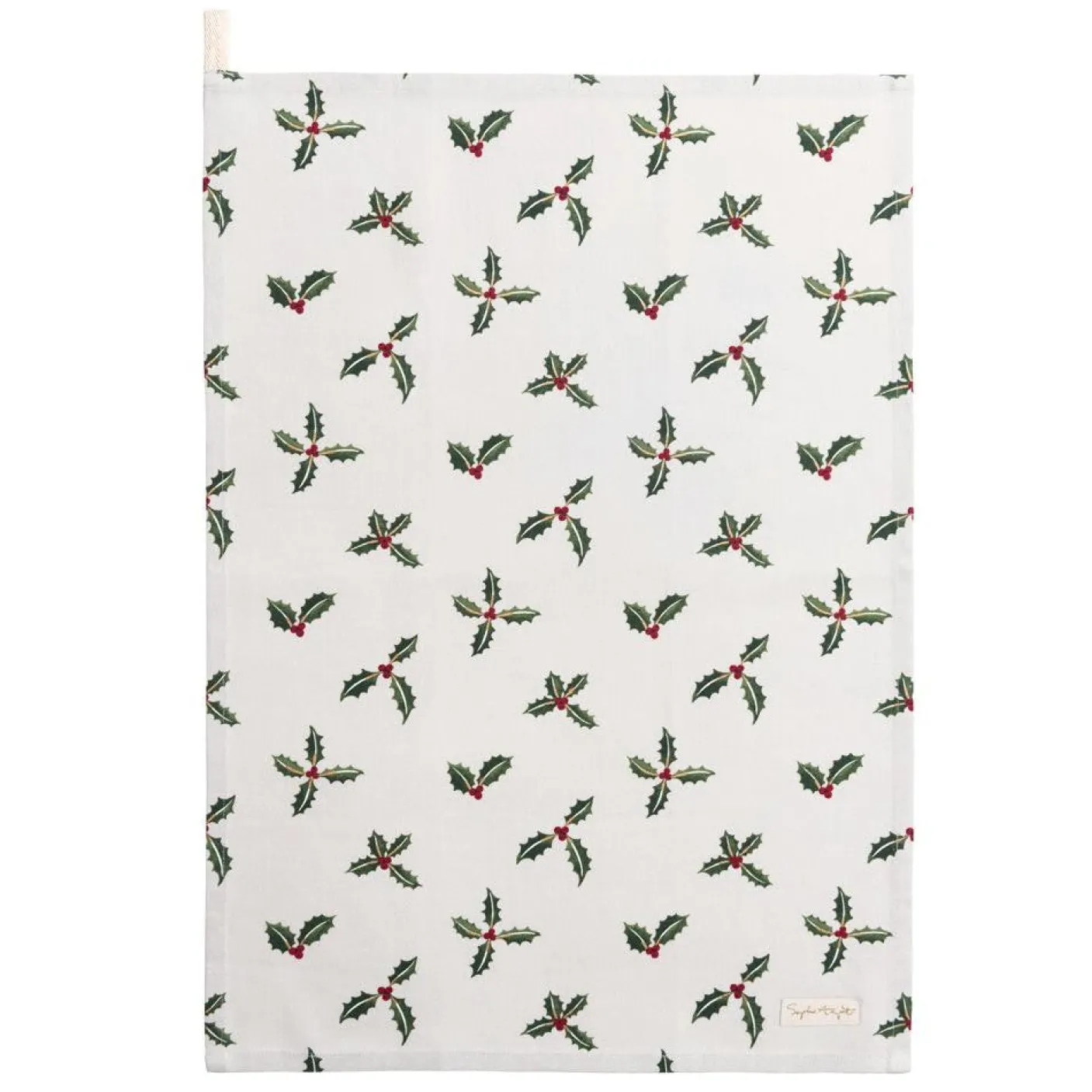 Holly & Berry Tea Towel