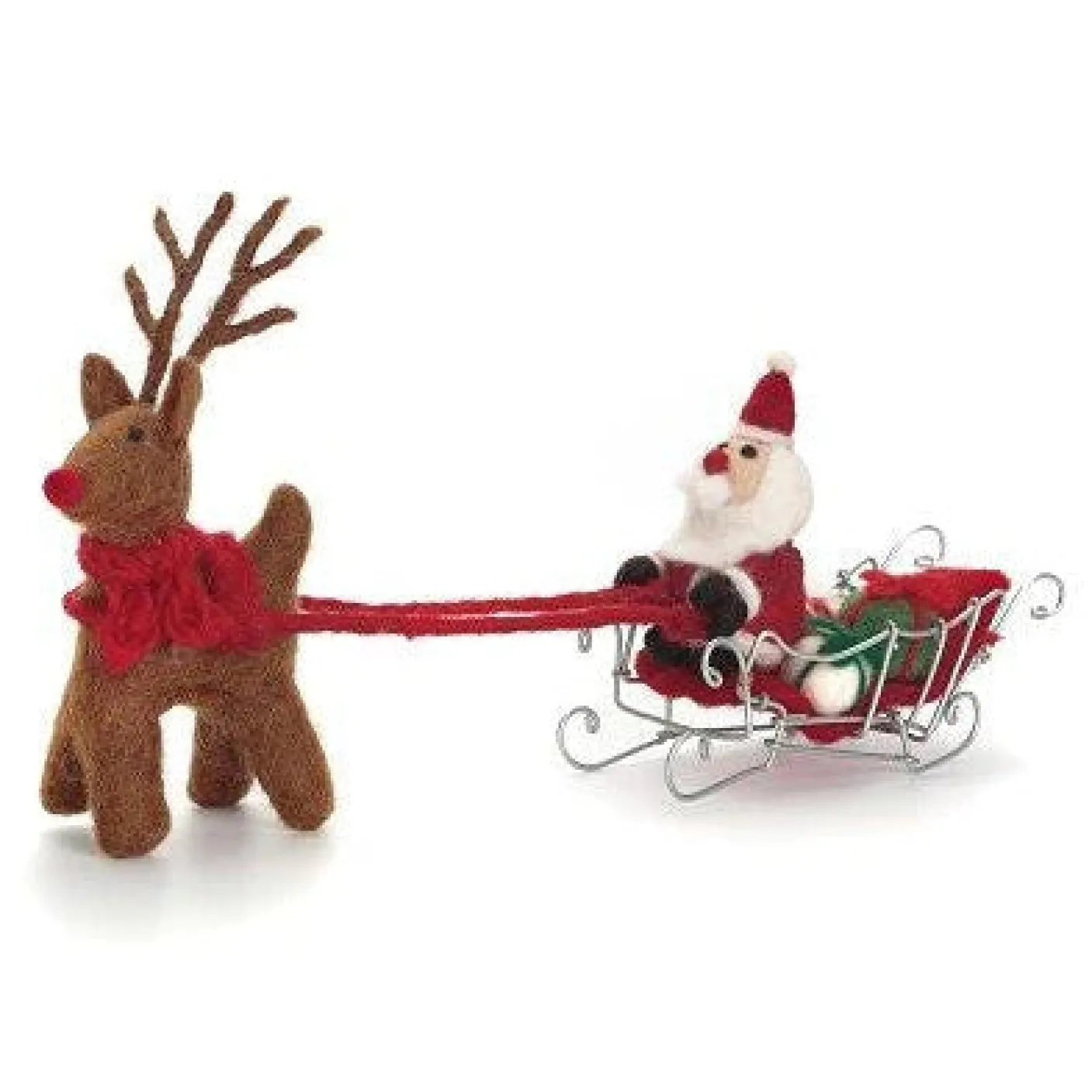 Santa & Rudolph Felt Decoration
