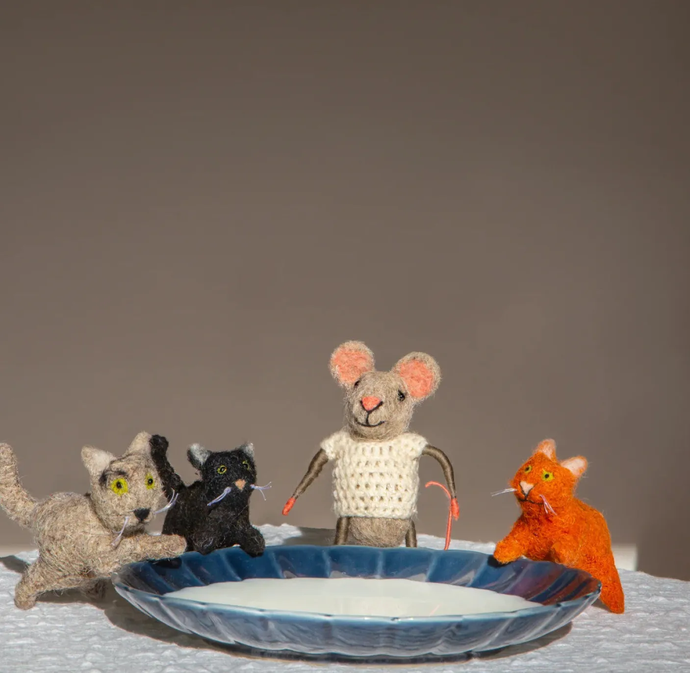 Cat Lady Mouse with a Ginger Cat