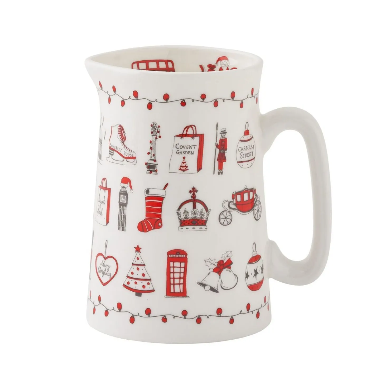 London Christmas Half Pint Jug