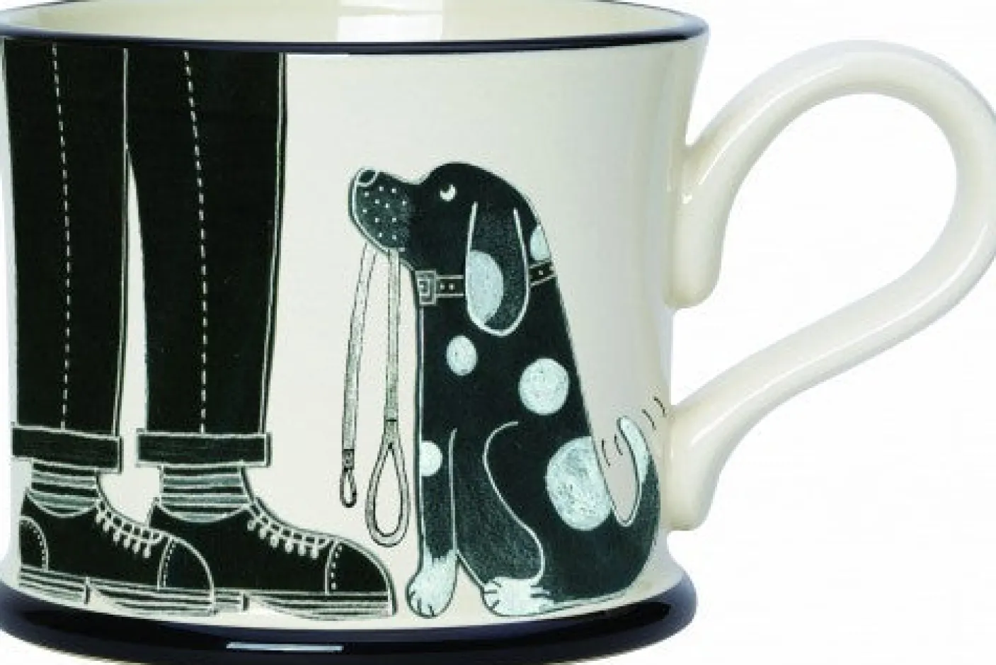 Take the Leash - It's A Dog's Life Mug by Moorland Pottery